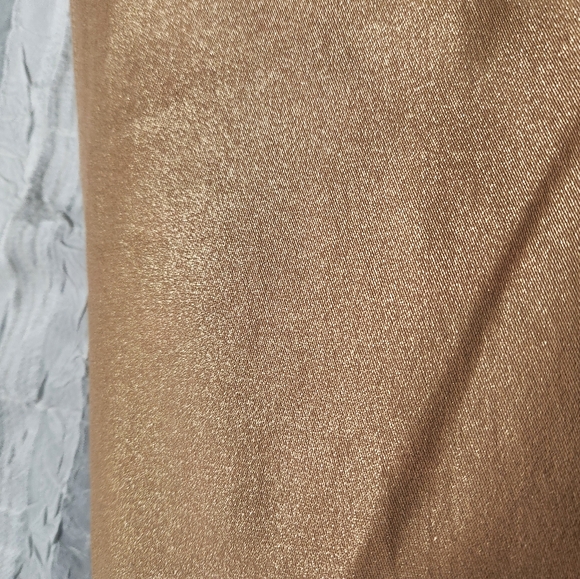 Lilly Pulitzer Eagan Shimmer Denim Skinny Jeans Gold Metallic Size 16 - Picture 10 of 10